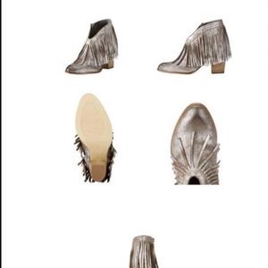 Ariat Layla metallic fashion western ankle boot